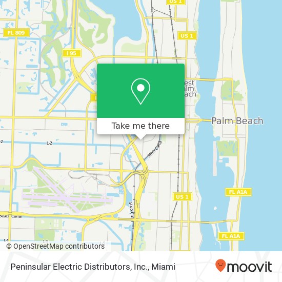 Peninsular Electric Distributors, Inc. map