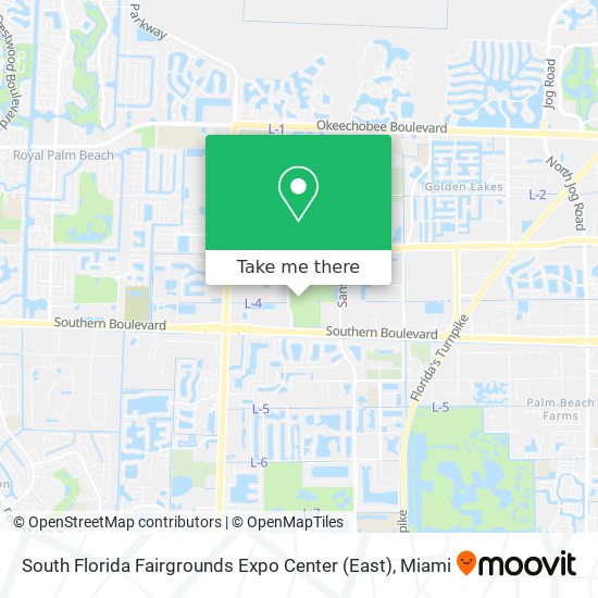 Mapa de South Florida Fairgrounds Expo Center (East)