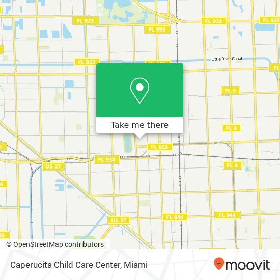 Caperucita Child Care Center map