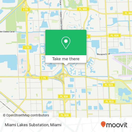 Mapa de Miami Lakes Substation