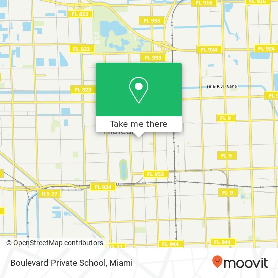 Mapa de Boulevard Private School