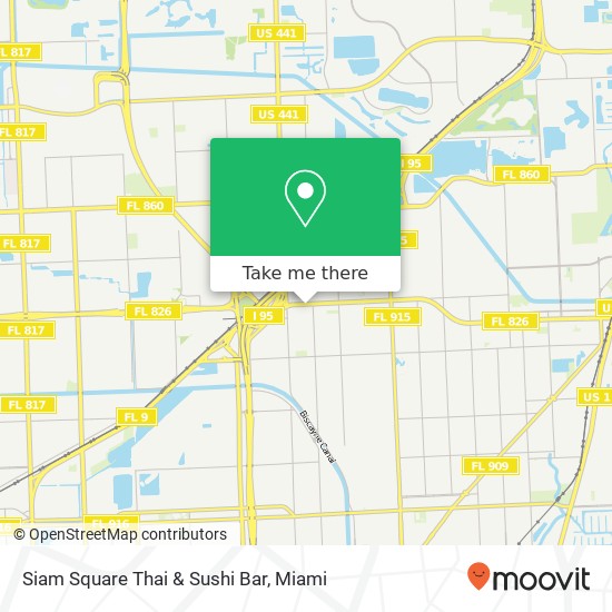 Mapa de Siam Square Thai & Sushi Bar