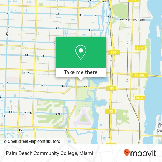 Mapa de Palm Beach Community College