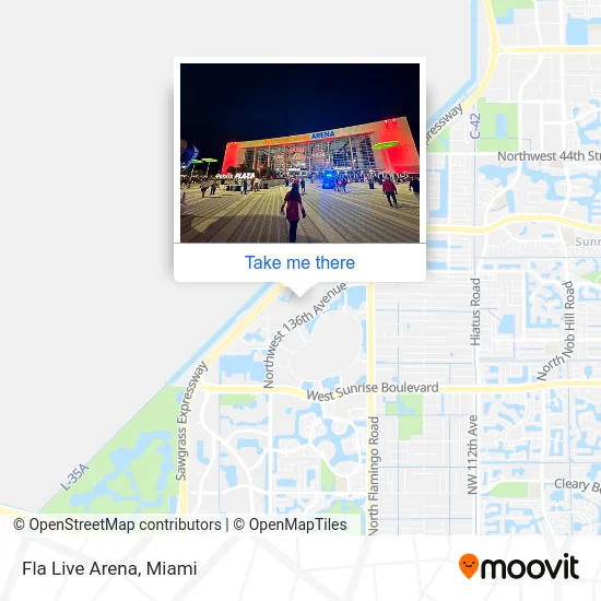 Mapa de Fla Live Arena