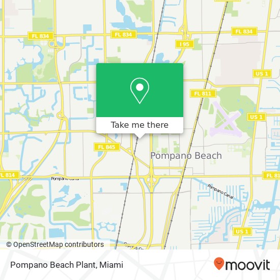 Mapa de Pompano Beach Plant