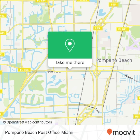 Mapa de Pompano Beach Post Office