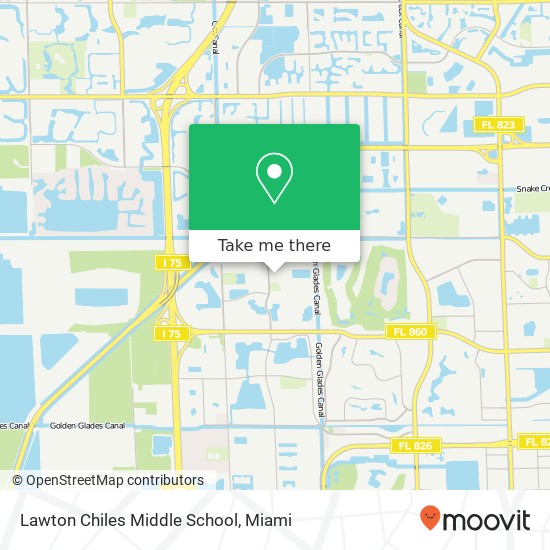 Lawton Chiles Middle School map