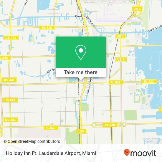 Mapa de Holiday Inn Ft. Lauderdale Airport