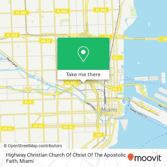 Highway Christian Church Of Christ Of The Apostolic Faith map