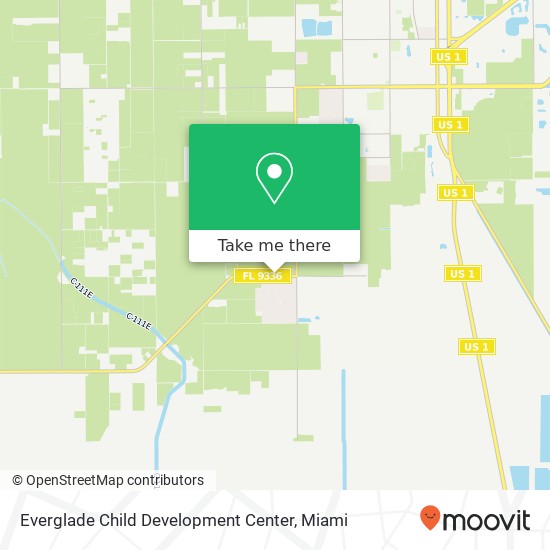 Everglade Child Development Center map