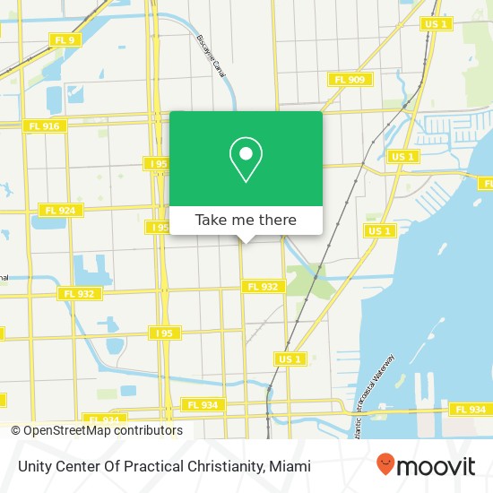 Mapa de Unity Center Of Practical Christianity