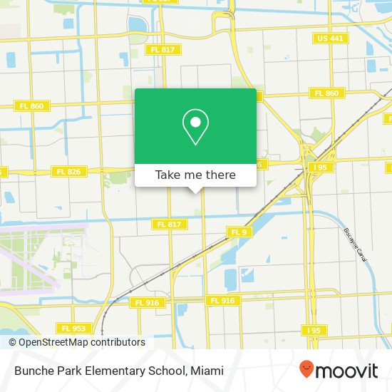 Mapa de Bunche Park Elementary School