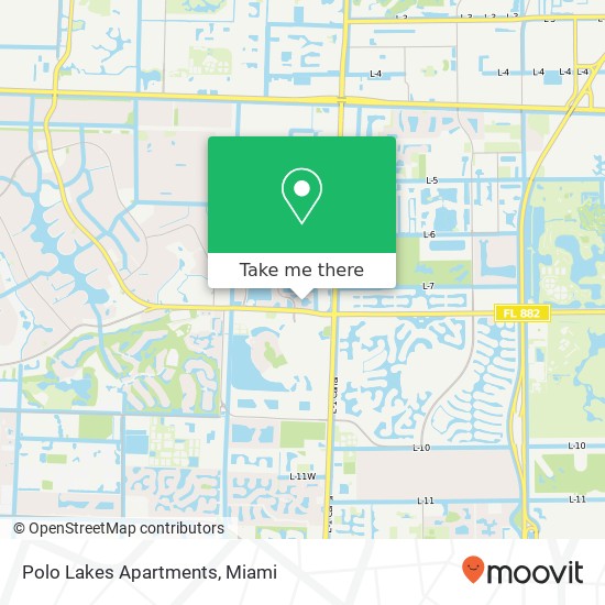 Mapa de Polo Lakes Apartments