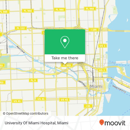 University Of Miami Hospital map