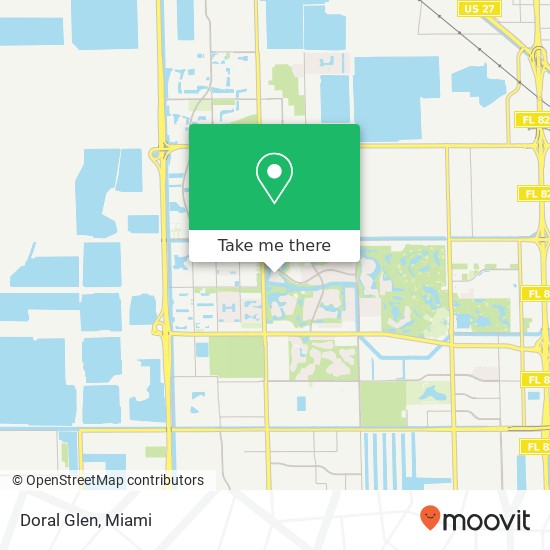 Doral Glen map