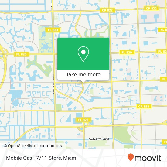 Mapa de Mobile Gas - 7/11 Store