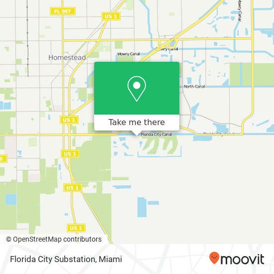 Mapa de Florida City Substation