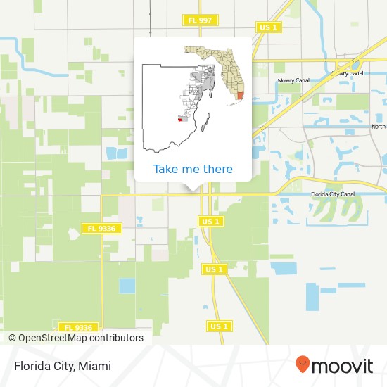 Mapa de Florida City