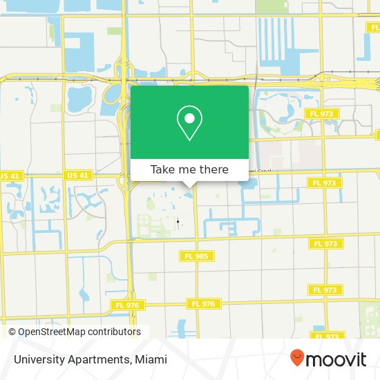 Mapa de University Apartments
