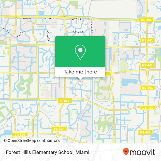 Forest Hills Elementary School map