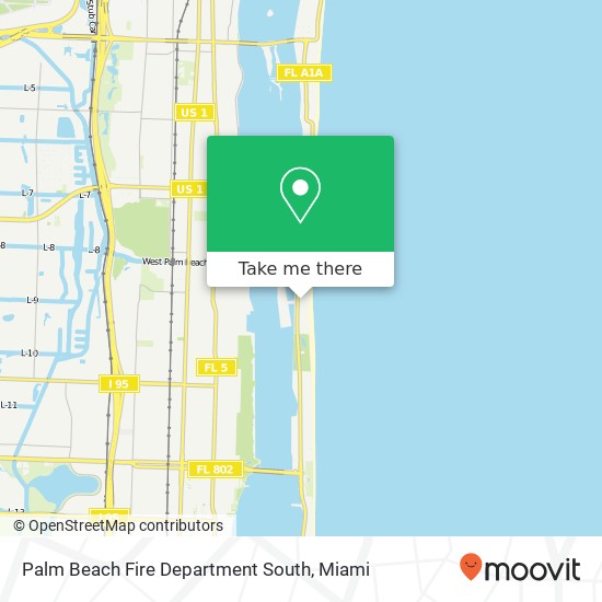 Palm Beach Fire Department South map