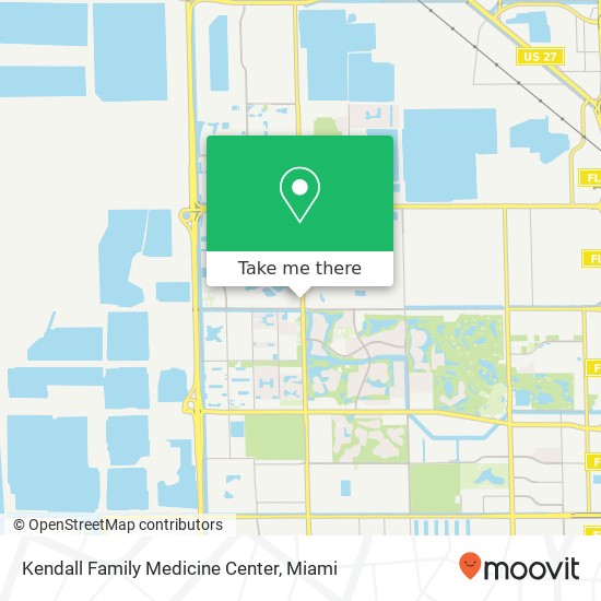 Mapa de Kendall Family Medicine Center