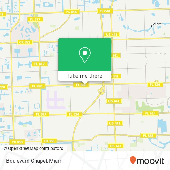 Boulevard Chapel map