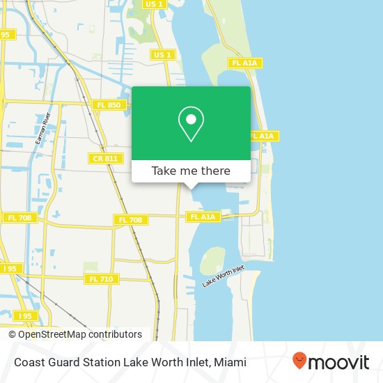 Coast Guard Station Lake Worth Inlet map