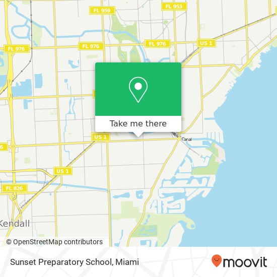 Mapa de Sunset Preparatory School