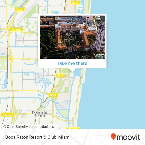 Boca Raton Resort & Club map