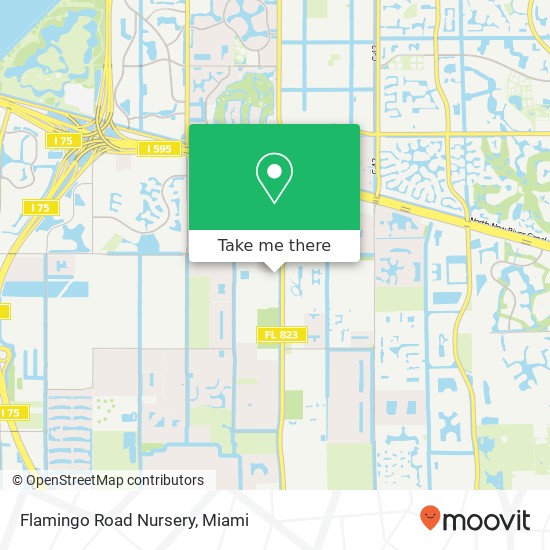 Flamingo Road Nursery map