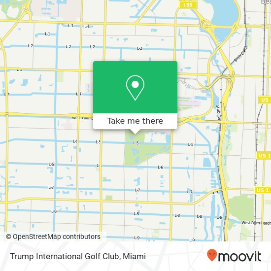 Trump International Golf Club map