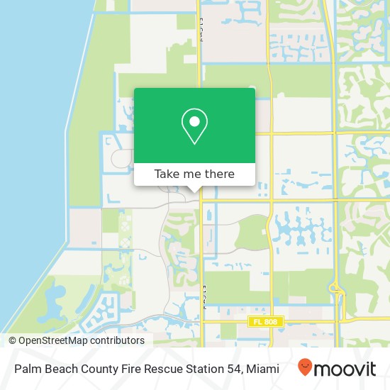 Mapa de Palm Beach County Fire Rescue Station 54