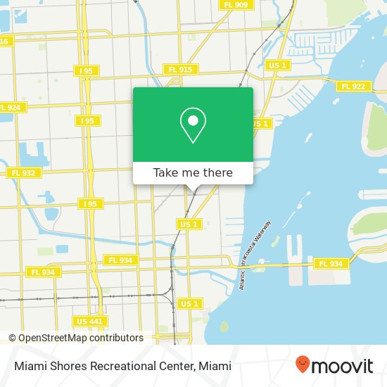 Mapa de Miami Shores Recreational Center