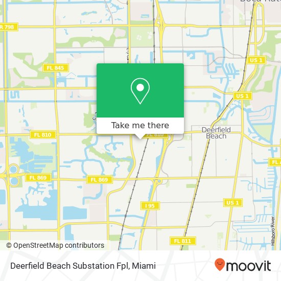 Mapa de Deerfield Beach Substation Fpl