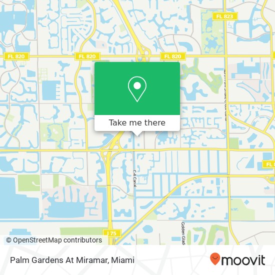 Palm Gardens At Miramar map