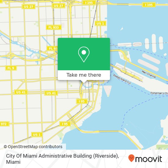 City Of Miami Administrative Building (Riverside) map