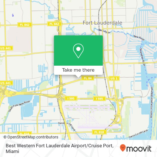 Mapa de Best Western Fort Lauderdale Airport / Cruise Port