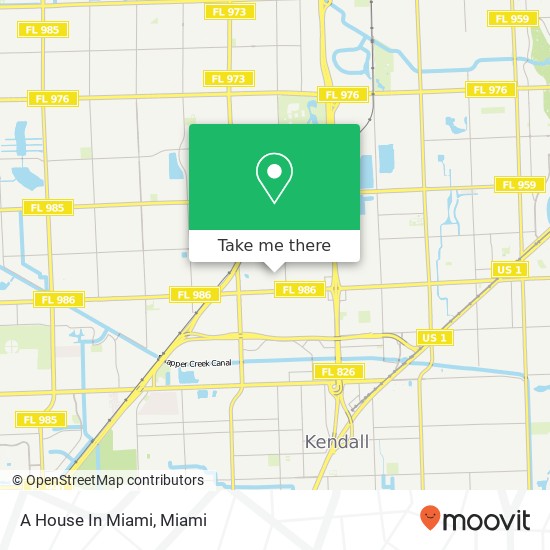 A House In Miami map