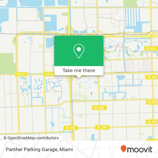 Panther Parking Garage map