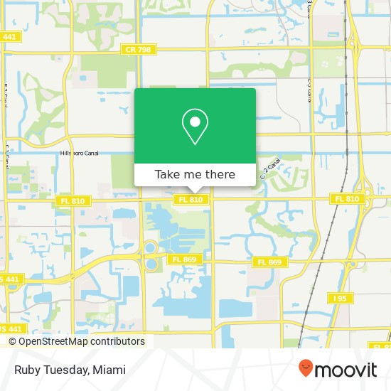 Ruby Tuesday map