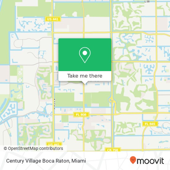 Century Village Boca Raton map