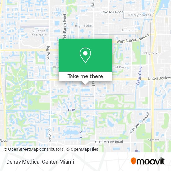 Mapa de Delray Medical Center