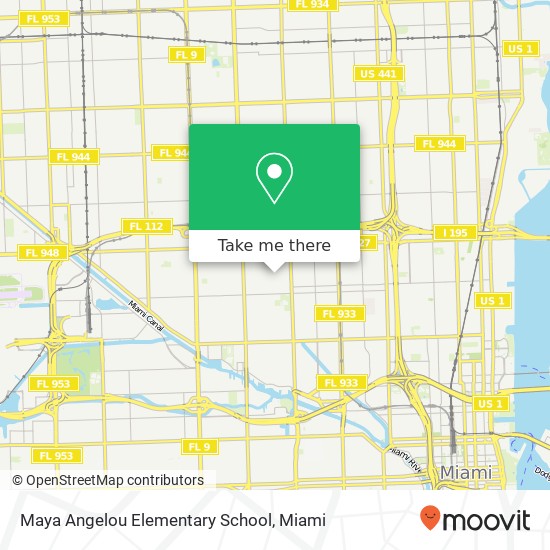 Maya Angelou Elementary School map