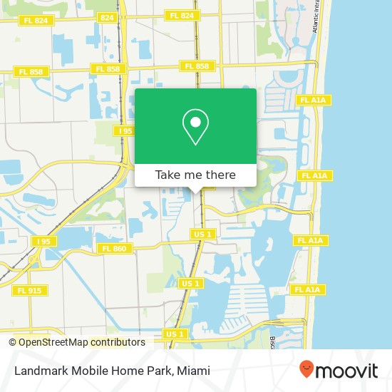Mapa de Landmark Mobile Home Park