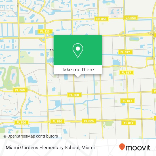 Mapa de Miami Gardens Elementary School