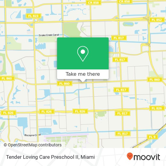 Mapa de Tender Loving Care Preschool II