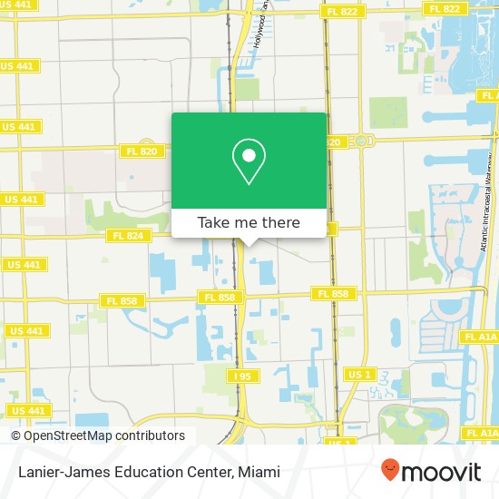 Lanier-James Education Center map