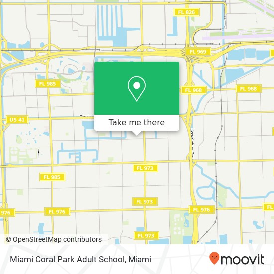 Miami Coral Park Adult School map