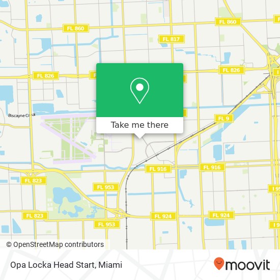 Opa Locka Head Start map